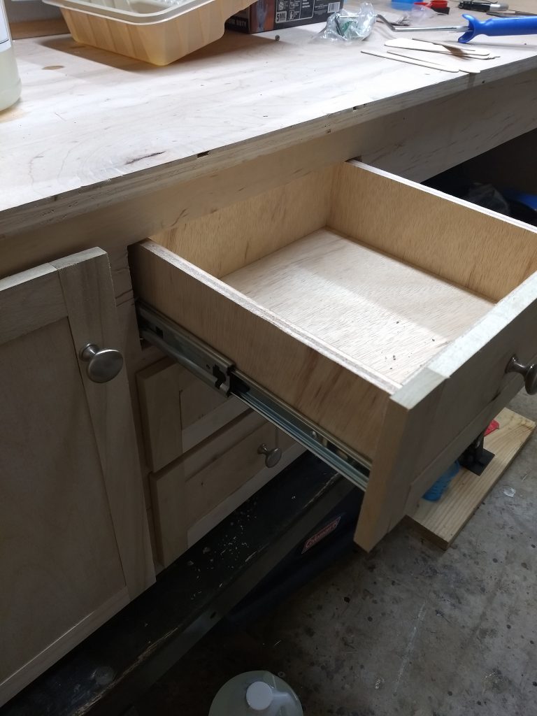 drawer pulled out