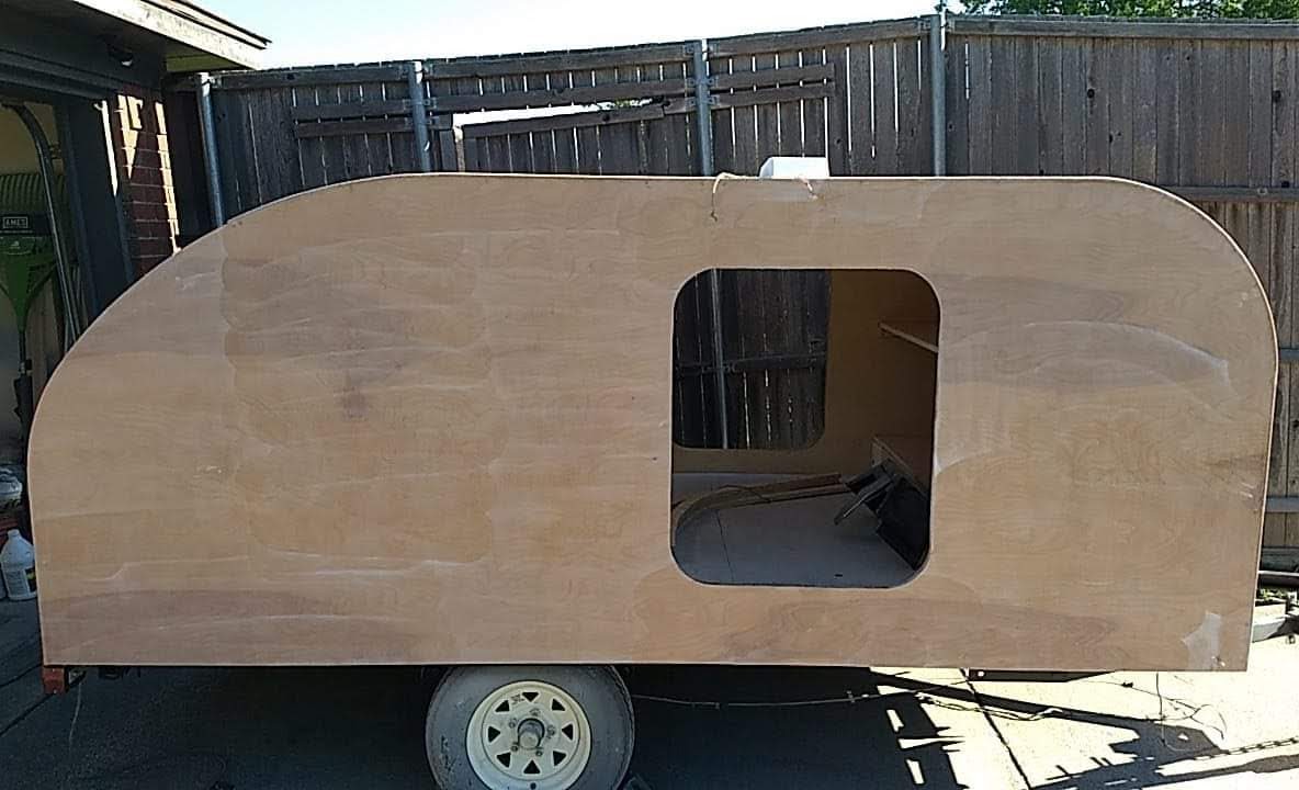 Complete side sanded down to 200 grit.